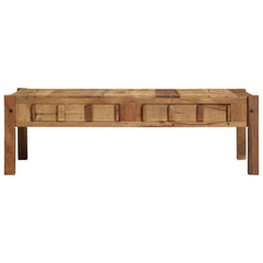 vidaXL Coffee Table Brown 110 x 54 x 35 cm Solid Reclaim Wood 4
