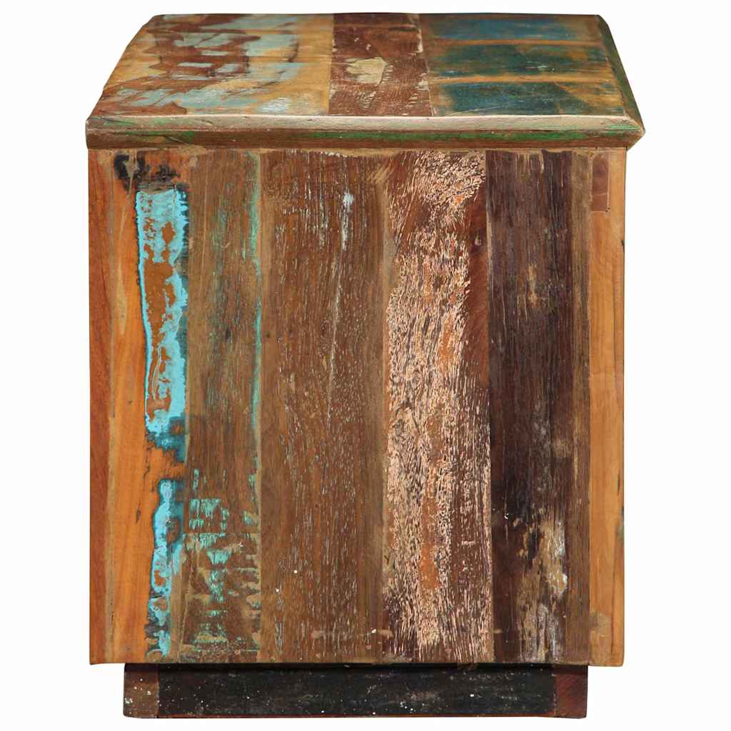 vidaXL Shoe Cabinet 110 x 35 x 40 cm Solid Reclaim Wood Brown 4