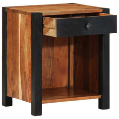 vidaXL Bedside Cabinet 2 pcs Brown 40 x 35 x 50 cm Solid Acacia Wood 5