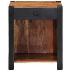 vidaXL Bedside Cabinet 2 pcs Brown 40 x 35 x 50 cm Solid Acacia Wood 6