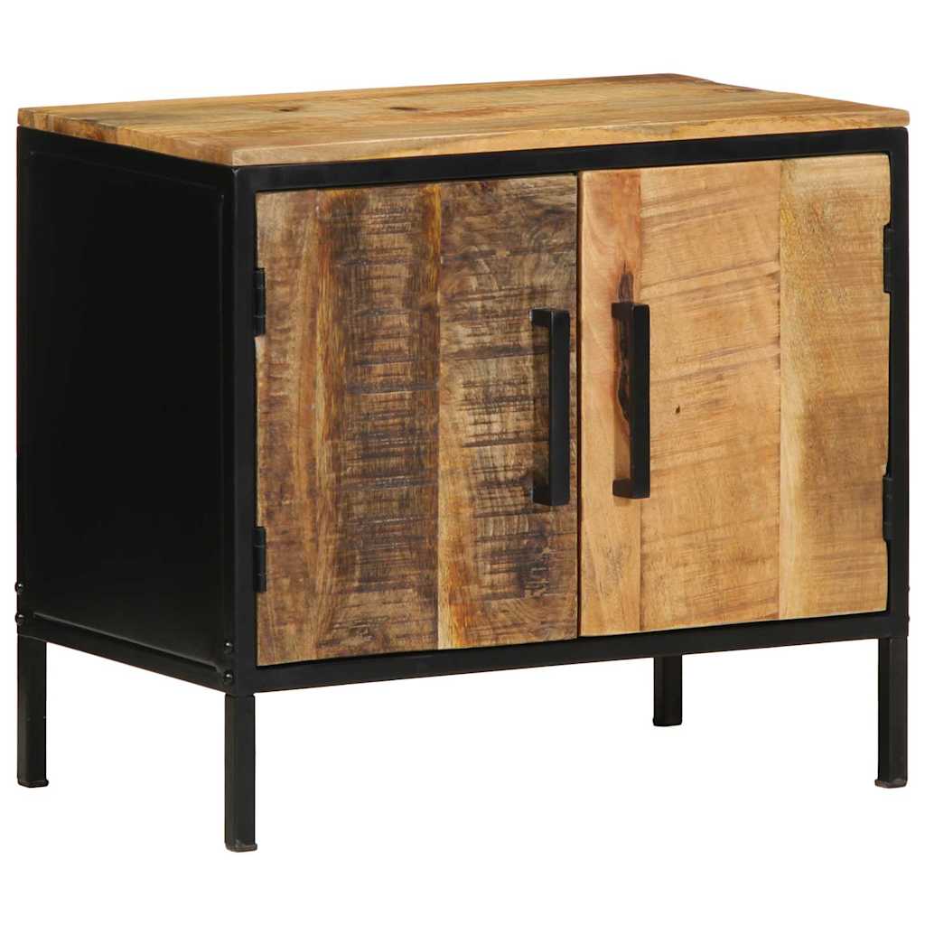 vidaXL Bedside Cabinet 2 pcs Brown and Black 50 x 30 x 45 cm 3