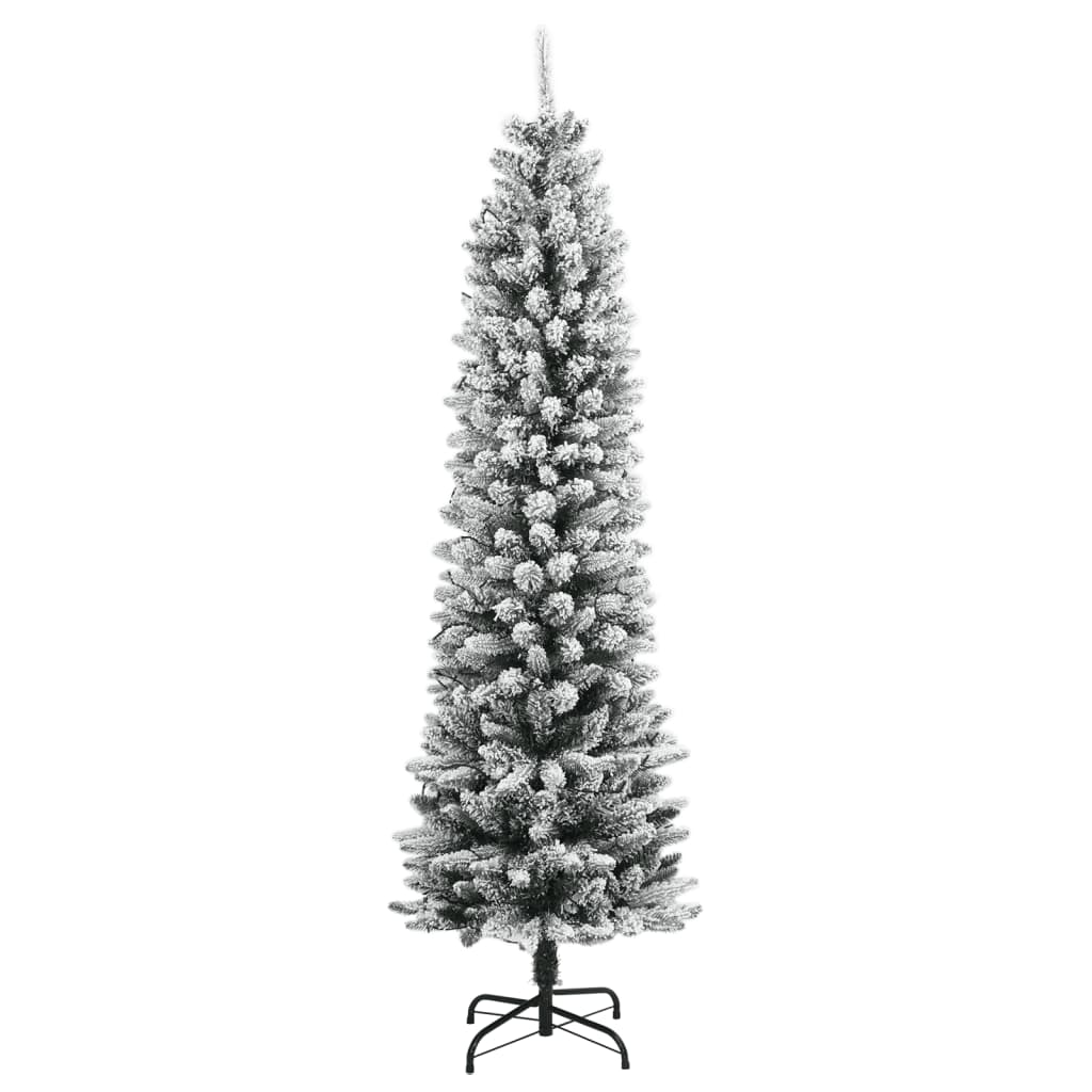 vidaXL Christmas Tree | Green and white | PVC | 240 cm 3