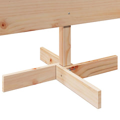 Wooden Christmas Tree for Decoration 150 cm Solid Wood Pine, image 6
