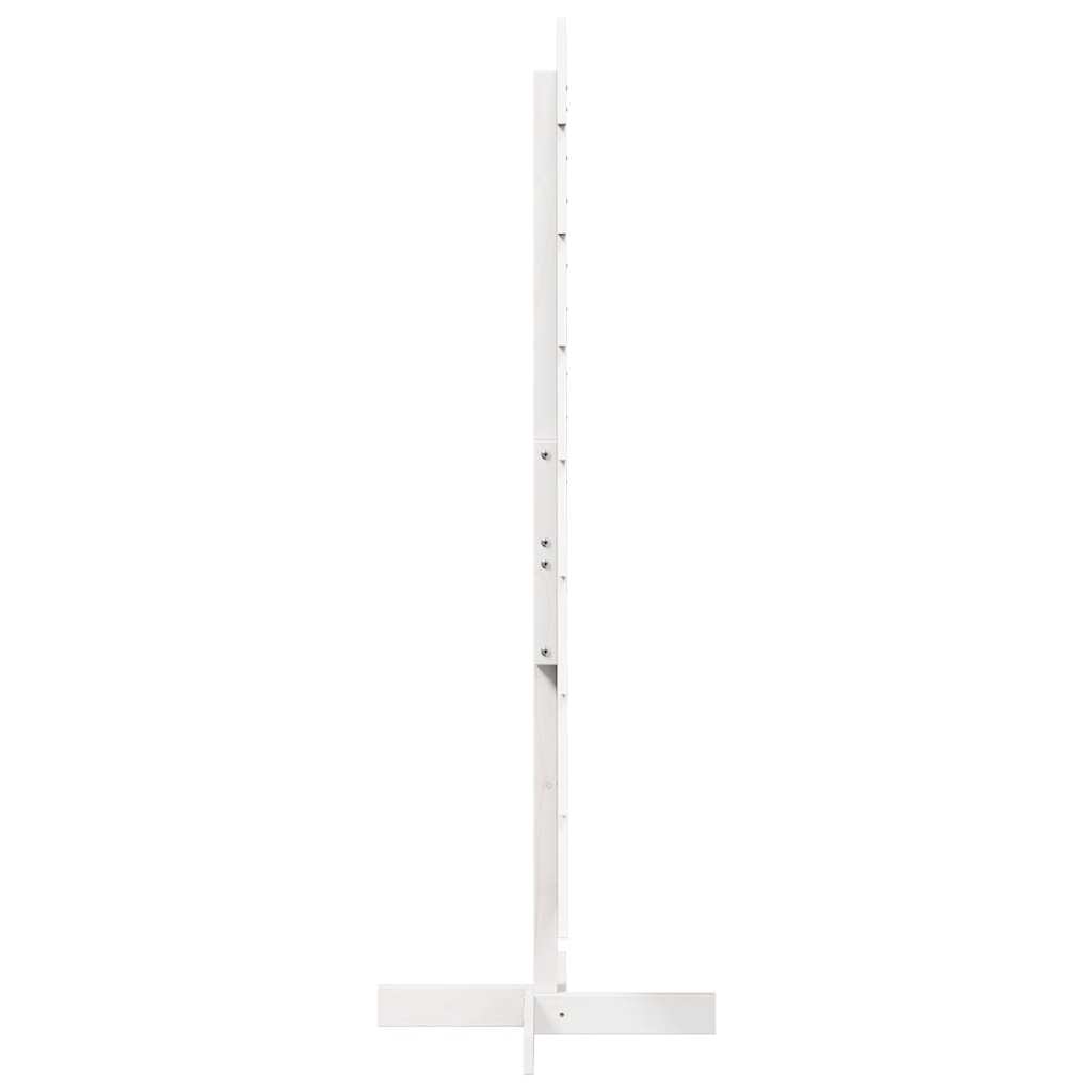 vidaXL Wooden Christmas Tree for Decoration White 150 cm Solid Wood Pine 4