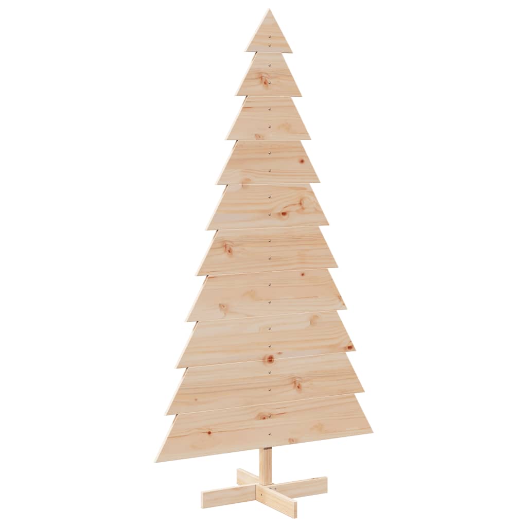 vidaXL Wooden Christmas Tree for Decoration 180 cm Solid Wood Pine 2