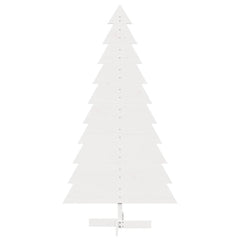 vidaXL Wooden Christmas Tree for Decoration White 180 cm Solid Wood Pine 3