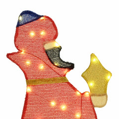 vidaXL 3 Wise Men Christmas Lighting 3 pcs LEDs Warm White 105 cm 5