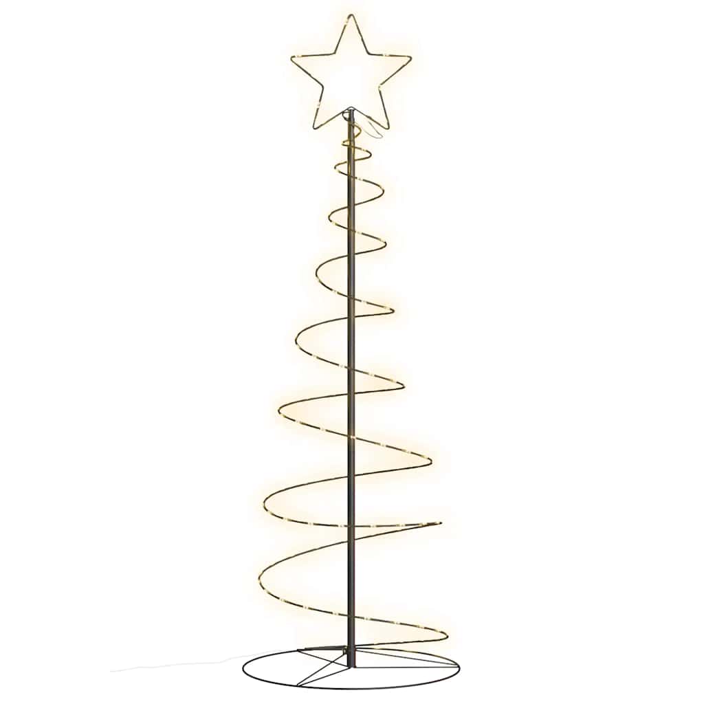 vidaXL LED Christmas Tree 100 LEDs Warm White 150 cm 2