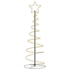 vidaXL LED Christmas Tree 100 LEDs Warm White 150 cm 2