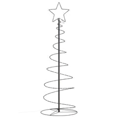 vidaXL LED Christmas Tree 100 LEDs Warm White 150 cm 4