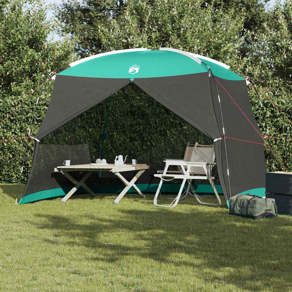 Mosquito Tent 320 x 320 x 218 cm Polyester and Fiberglass Sea green