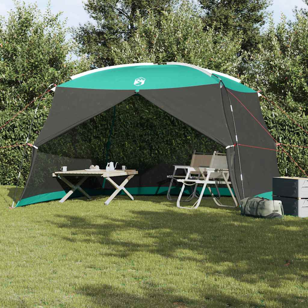 Mosquito Tent 380 x 380 x 225 cm Polyester and Fiberglass Sea green