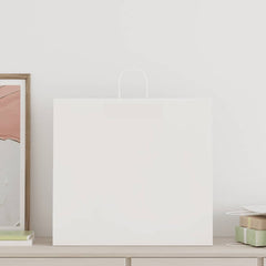 Paper Bags with Handles 54x15x49 cm 250 pcs White
