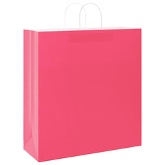 vidaXL Paper Bags 50 pcs with Handles Pink 45x17x48 cm 4