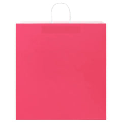 vidaXL Paper Bags 50 pcs with Handles Pink 45x17x48 cm 5