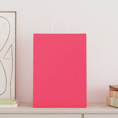 vidaXL Paper Bags with Handles 250 pcs Width 32 cm
