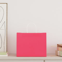 vidaXL Paper Bags with Handles 250 pcs Width 32 cm