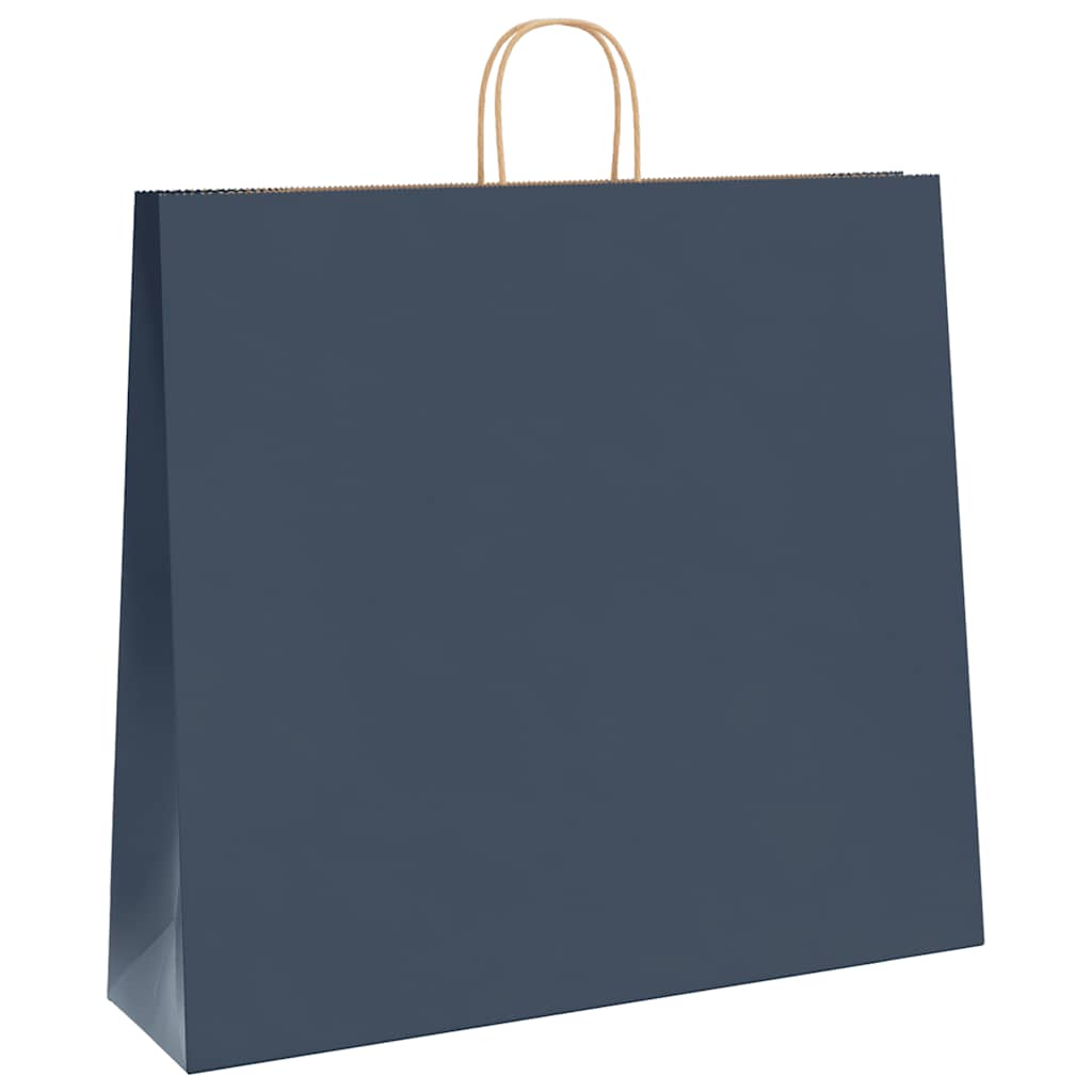 Paper Bags with Handles 54x15x49 cm 250 pcs Blue