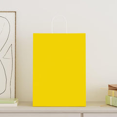 vidaXL Paper Bags with Handles 250 pcs Width 32 cm