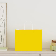 vidaXL Paper Bags with Handles 250 pcs Width 32 cm