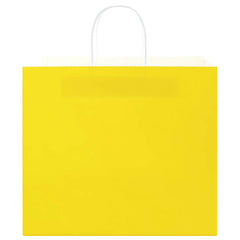 vidaXL Paper Bags 250 pcs with Handles Yellow 32x22x28 cm 5