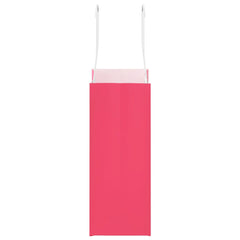 vidaXL Paper Bags 250 pcs with Handles Pink 15x8x21 cm 6