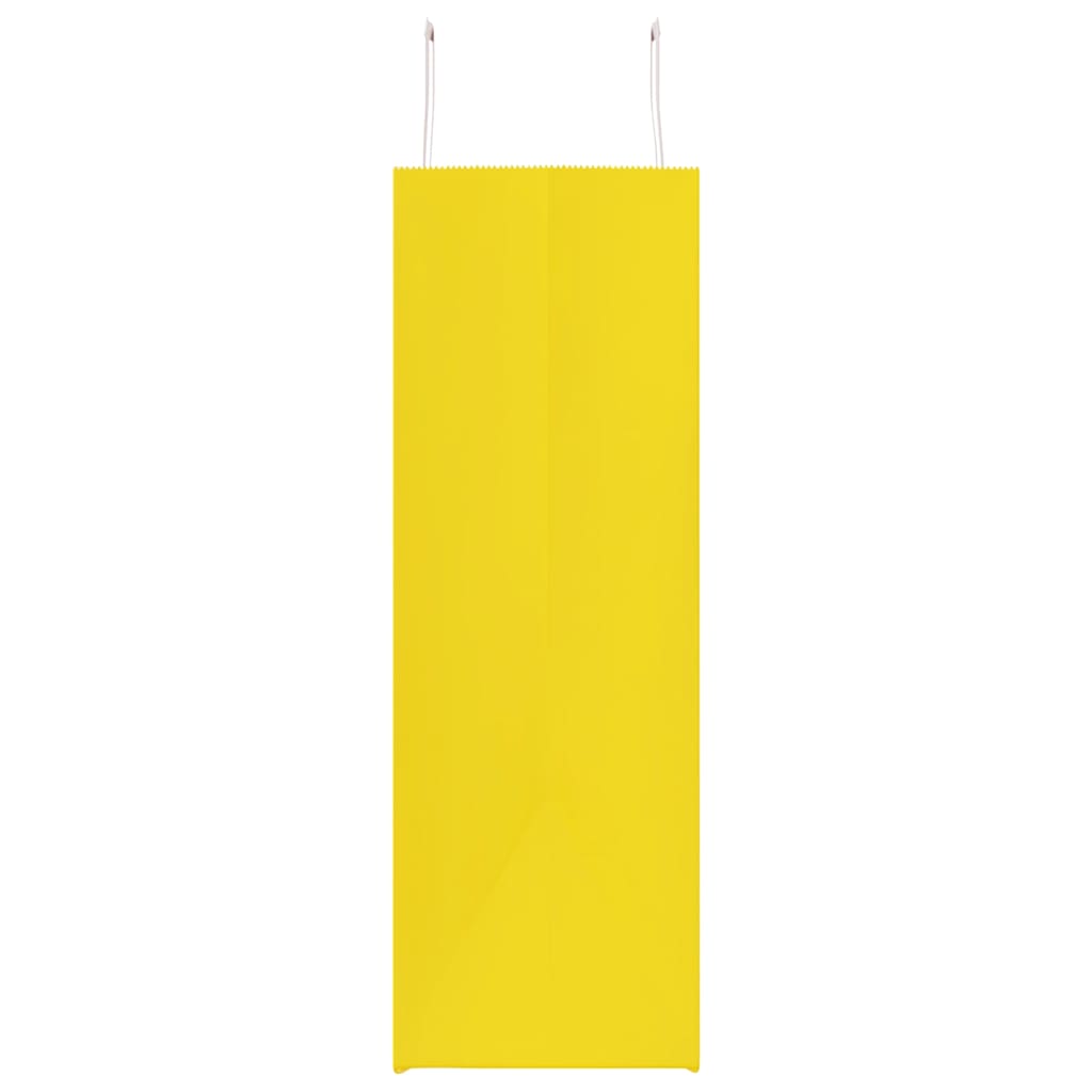 vidaXL Paper Bags 50 pcs with Handles Yellow 54x15x49 cm 6