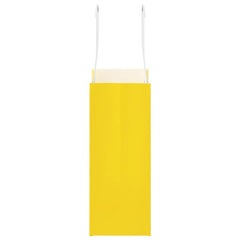 vidaXL Paper Bags 250 pcs with Handles Yellow 15x8x21 cm 6