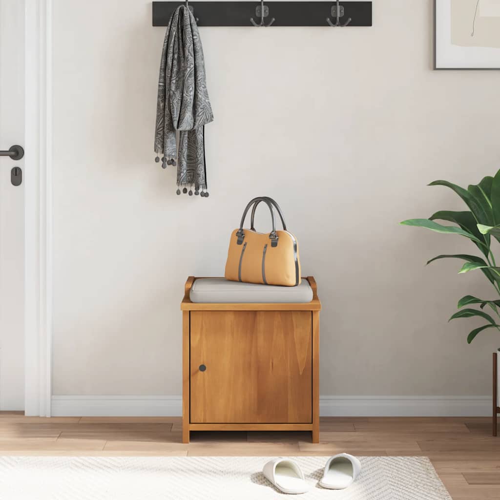 vidaXL Hallway Bench SANDNES 45x40x50 cm Solid Wood Pine 4