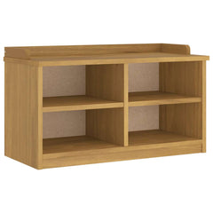 vidaXL Hallway Bench SANDNES 87x40x50 cm Solid Wood Pine 2