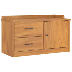 Hallway Bench "SANDNES" 87x40x50 cm Solid Wood Pine Acacia finish