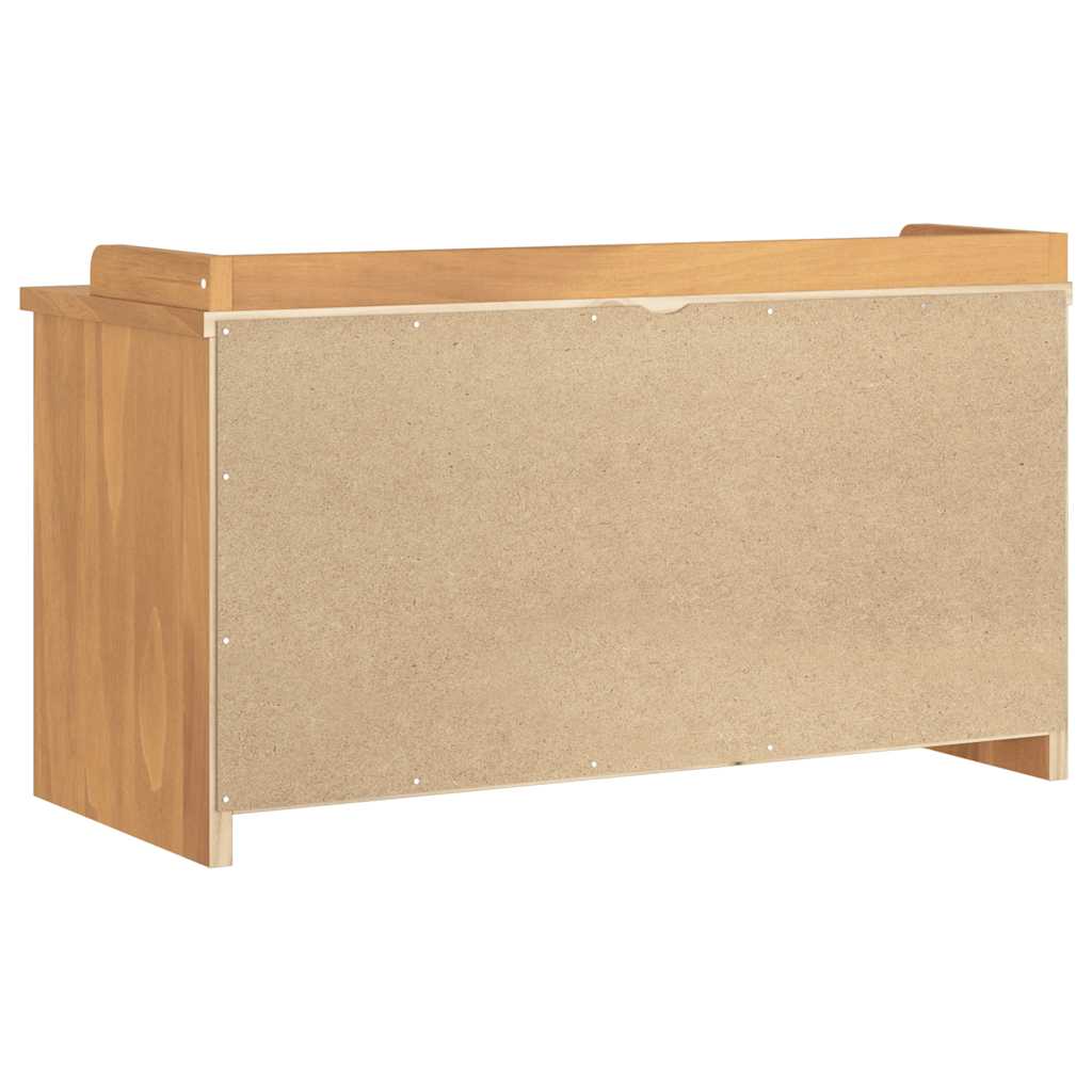 Hallway Bench "SANDNES" 87x40x50 cm Solid Wood Pine Acacia finish