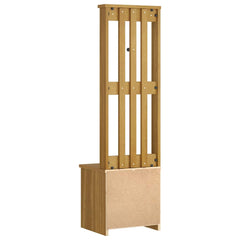 Hall Tree "SANDNES" 45x40x159,5 cm Solid Wood Pine Walnut finish