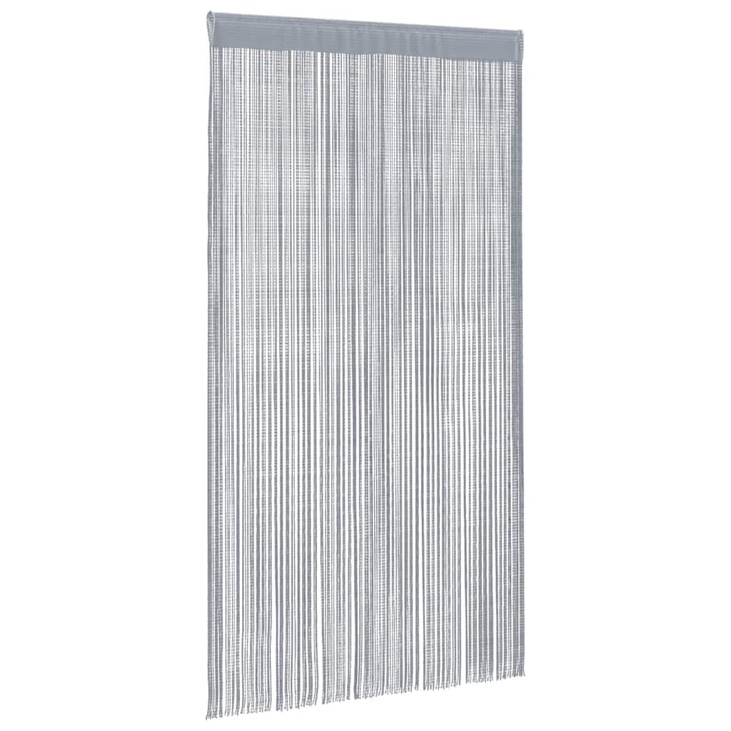 vidaXL String Curtains 2 pcs Light Grey 100x250 cm 3