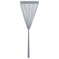 vidaXL String Curtains 2 pcs Light Grey 100x250 cm 5