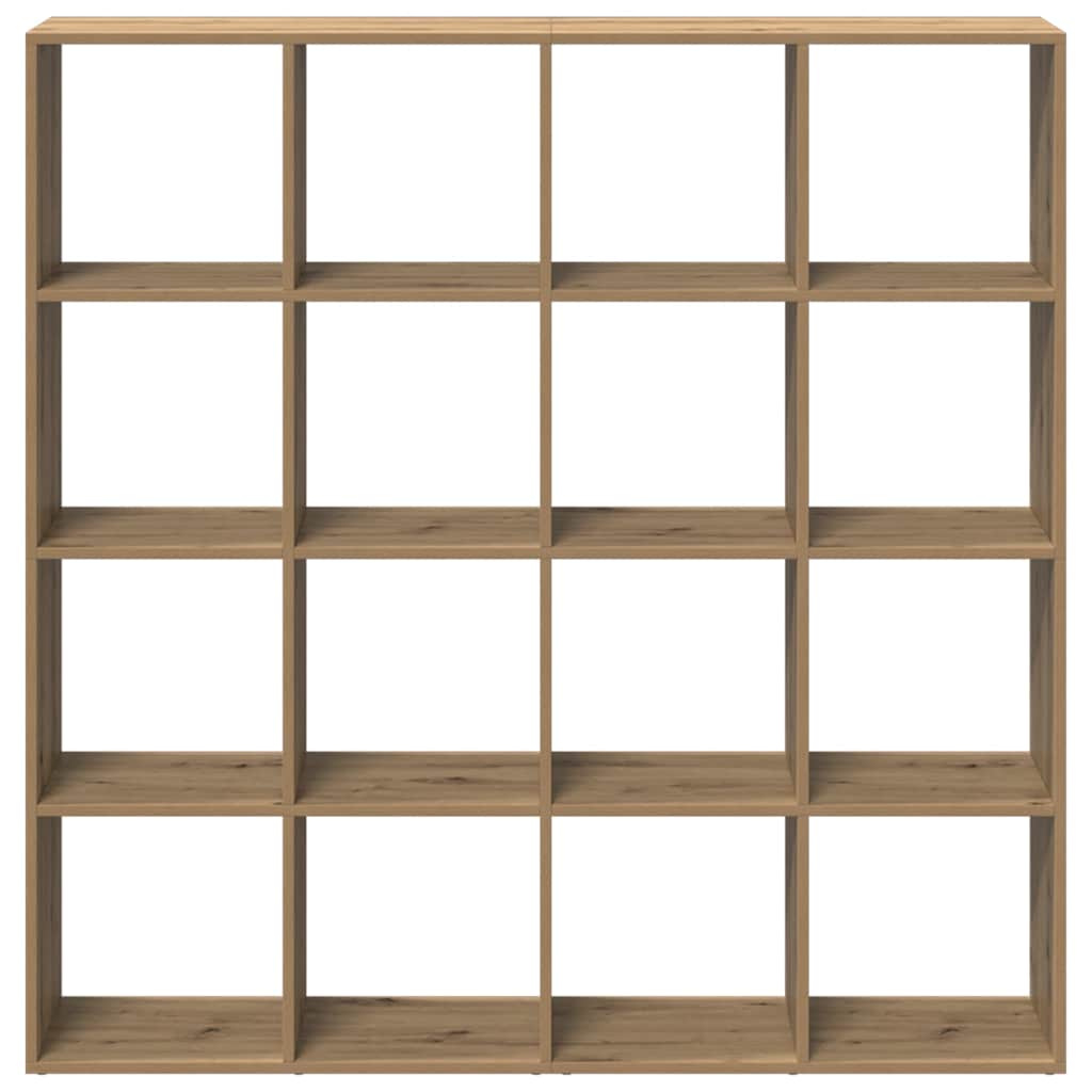 Book Cabinet 137.5x29x137.5 cm Engineered Wood Artisan oak