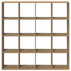 Book Cabinet 137.5x29x137.5 cm Engineered Wood Artisan oak