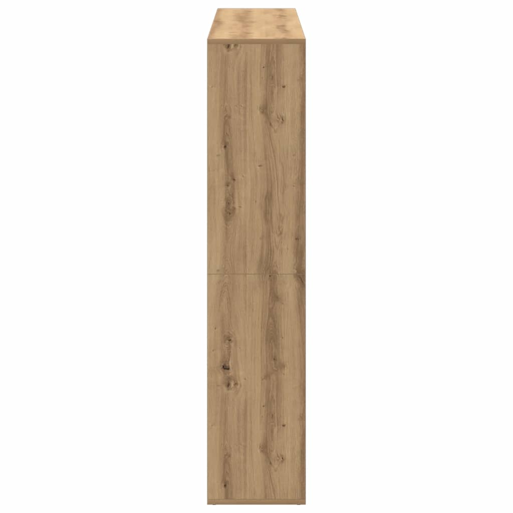 Book Cabinet 137.5x29x137.5 cm Engineered Wood Artisan oak