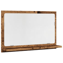 vidaXL Bathroom Mirror Cabinet Old Wood 60x11x37 cm Engineered Wood 2