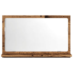vidaXL Bathroom Mirror Cabinet Old Wood 60x11x37 cm Engineered Wood 4