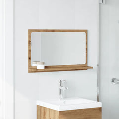 vidaXL Bathroom Mirror Cabinet Artisan Oak 60x11x37 cm Engineered Wood 3