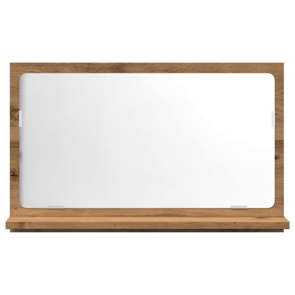 vidaXL Bathroom Mirror Cabinet Artisan Oak 60x11x37 cm Engineered Wood 4