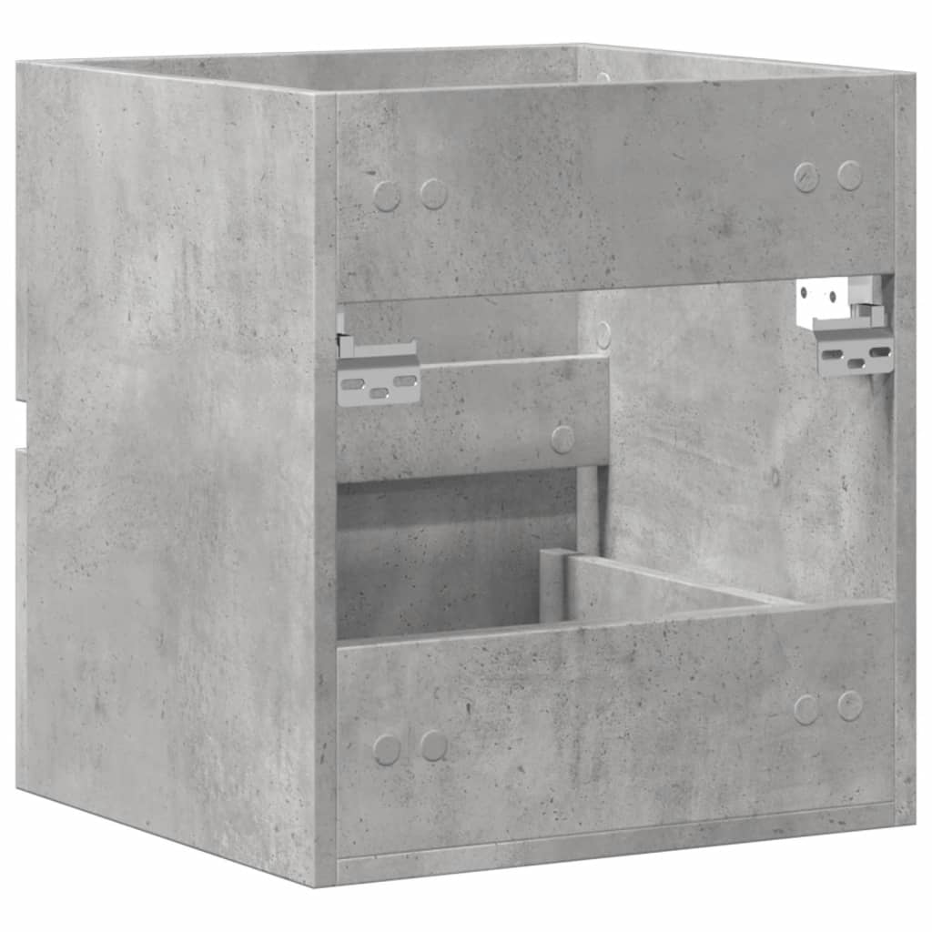 vidaXL Sink Cabinet Concrete Grey 41x38,5x45 cm Engineered Wood 6