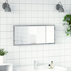 vidaXL LED Bathroom Mirror Grey Sonoma 100x8.5x37 cm Engineered Wood 4
