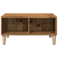 vidaXL Coffee Table Old Wood 60x60x30 cm Engineered Wood 4