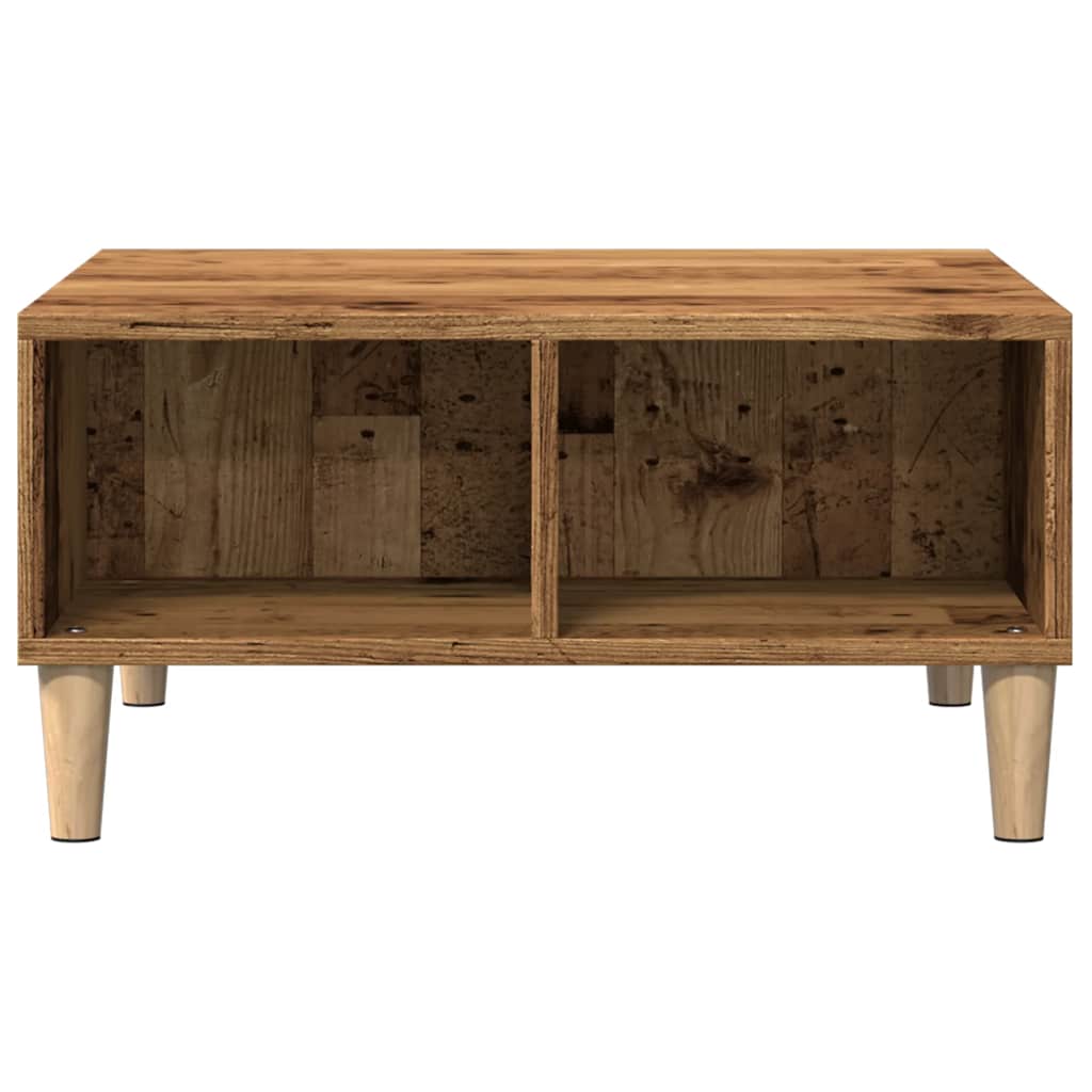 vidaXL Coffee Table Old Wood 60x60x30 cm Engineered Wood 4