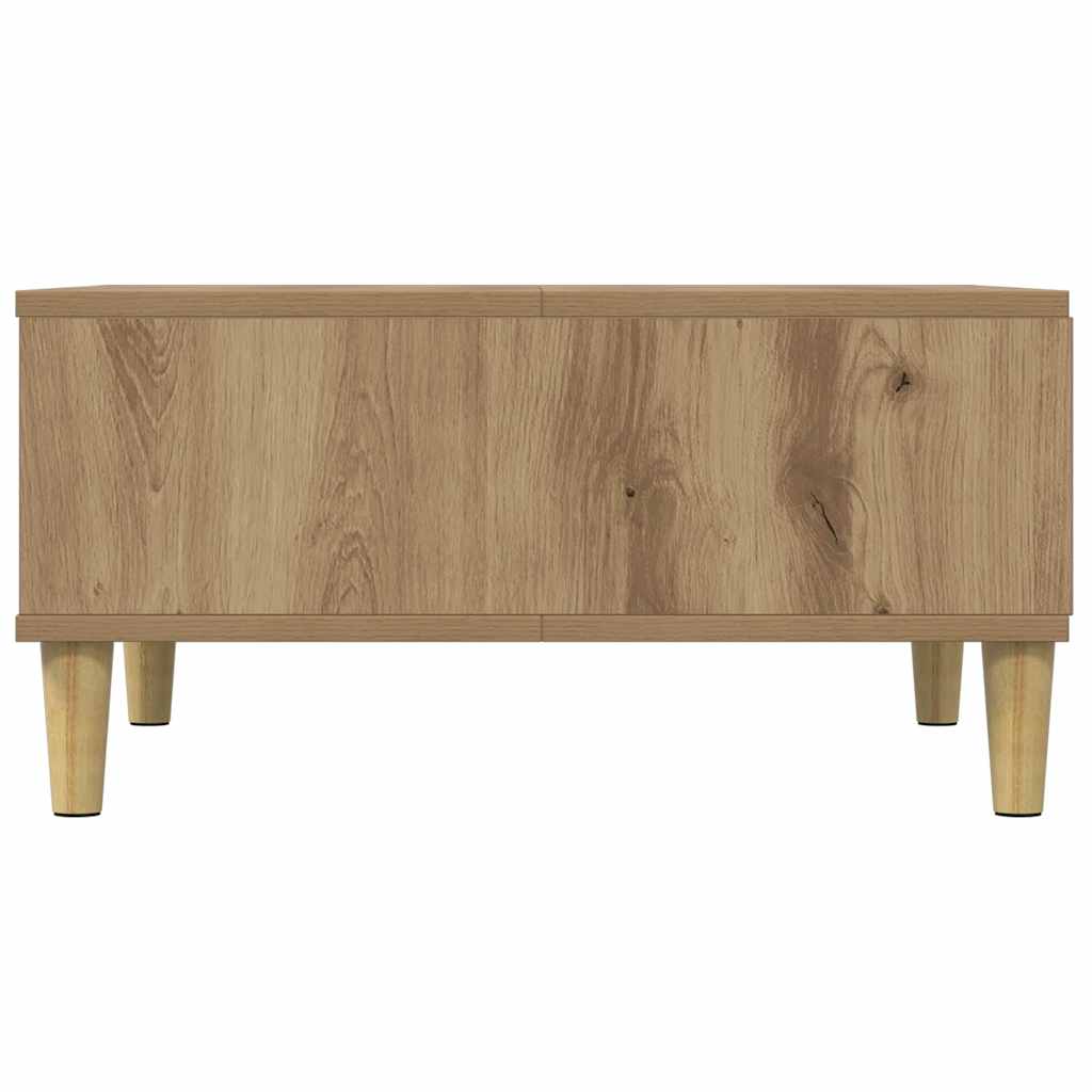 vidaXL Coffee Table Artisan Oak 60x60x30 cm Engineered Wood 5