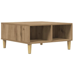 vidaXL Coffee Table Artisan Oak 60x60x30 cm Engineered Wood 6