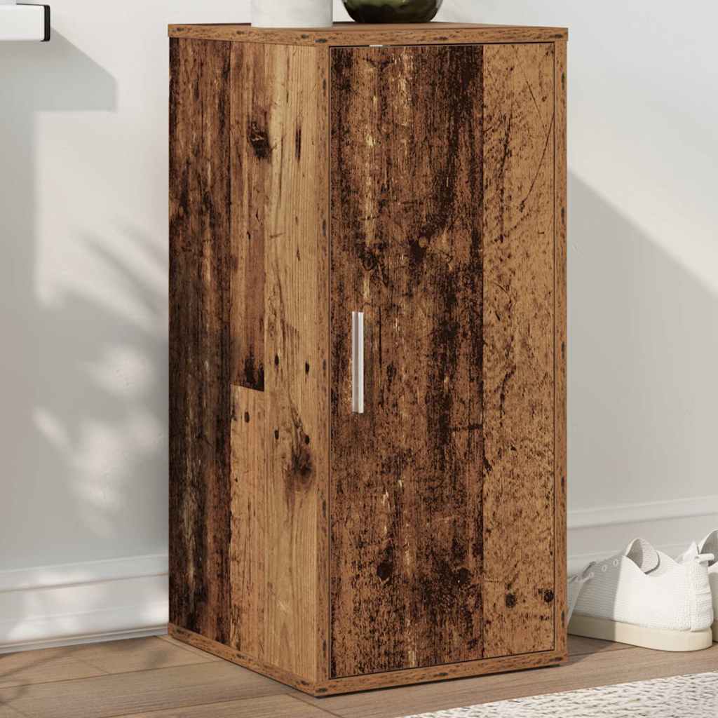 vidaXL Shoe Cabinet Old Wood 32x35x70 cm Engineered Wood 3