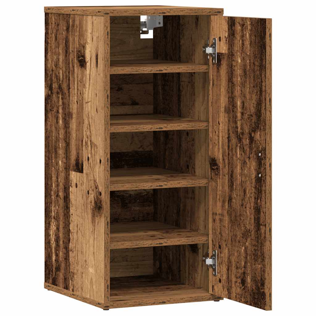 vidaXL Shoe Cabinet Old Wood 32x35x70 cm Engineered Wood 5